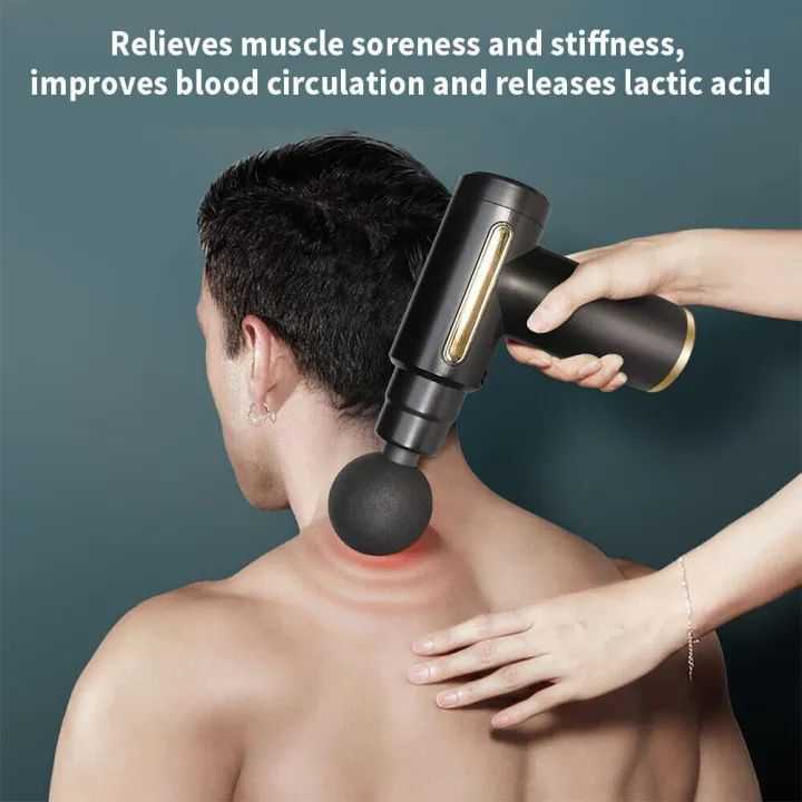 Massage Gun – Deep Tissue Muscle Massager with 6 Speed Modes